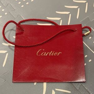 NEW. Cartier Signature Red Gift Bag.